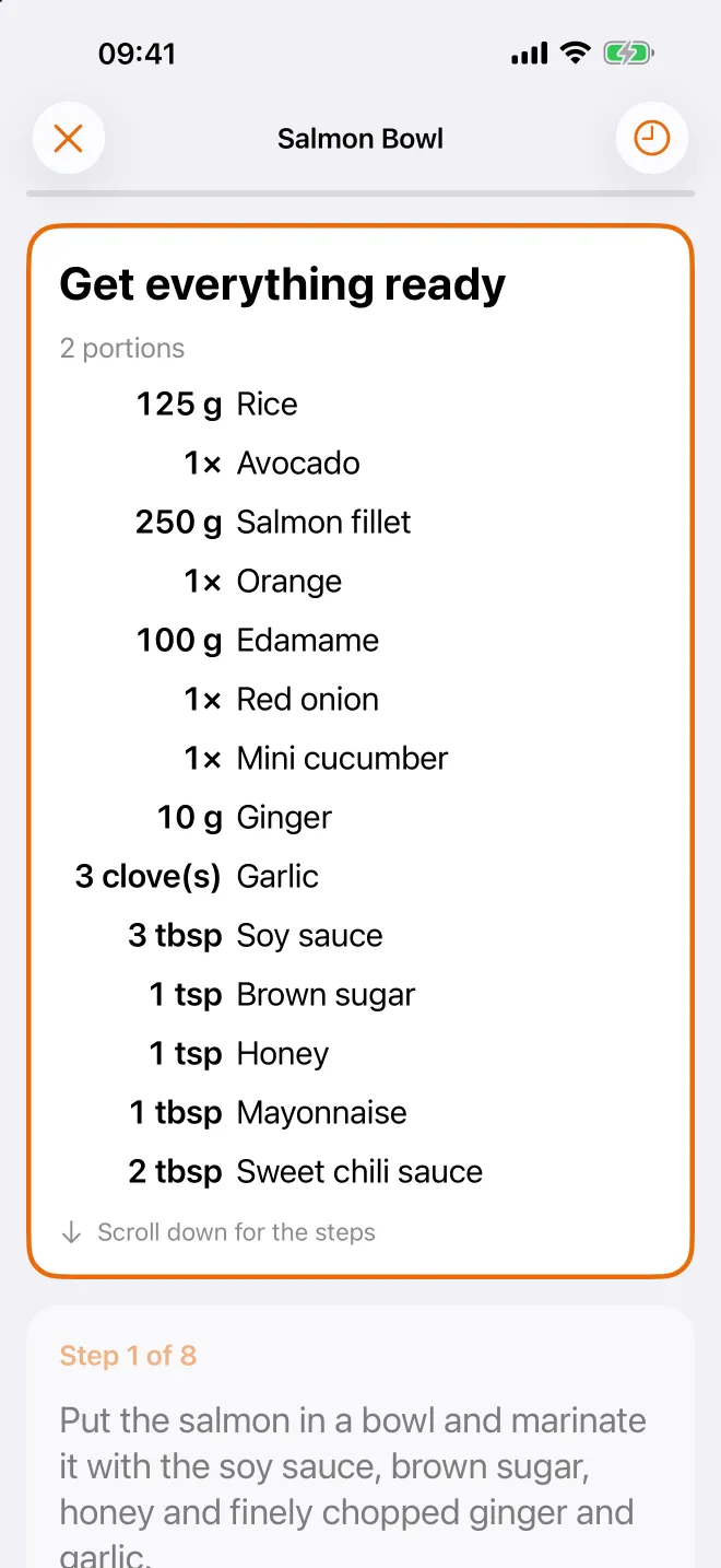 Cook mode with timers