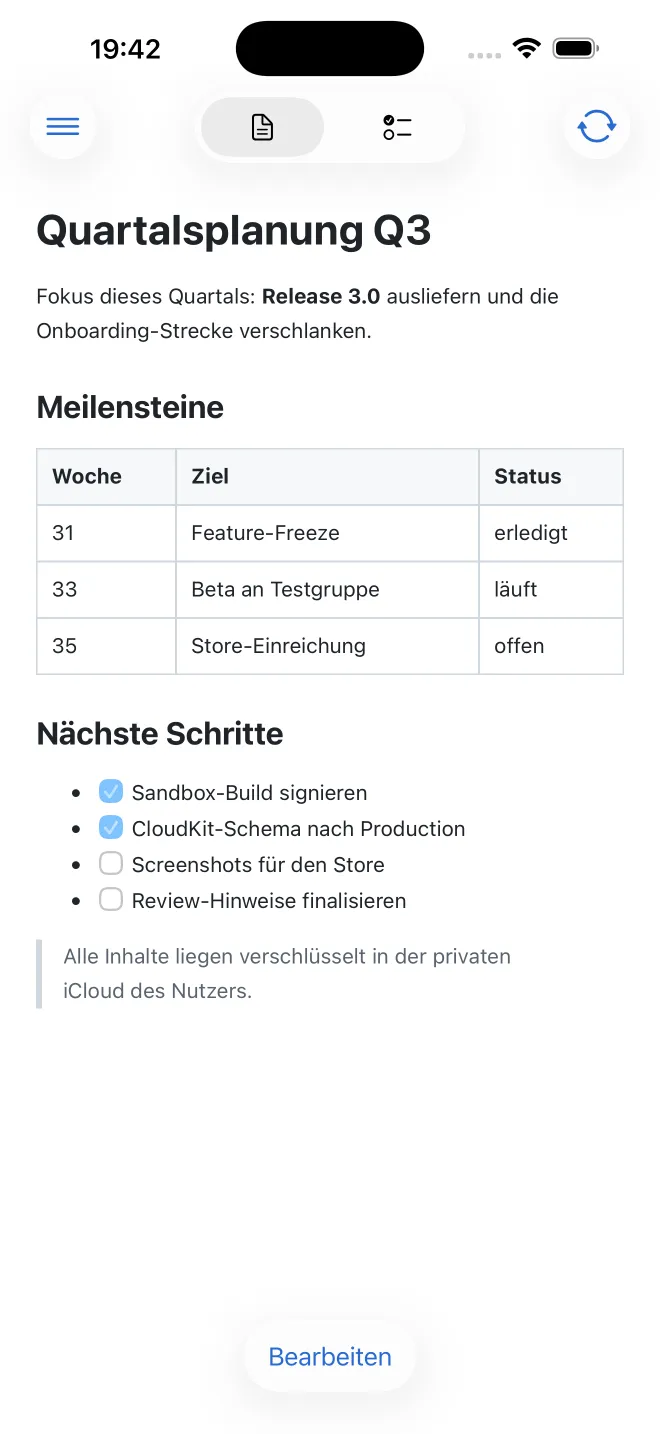 Rendered Markdown document